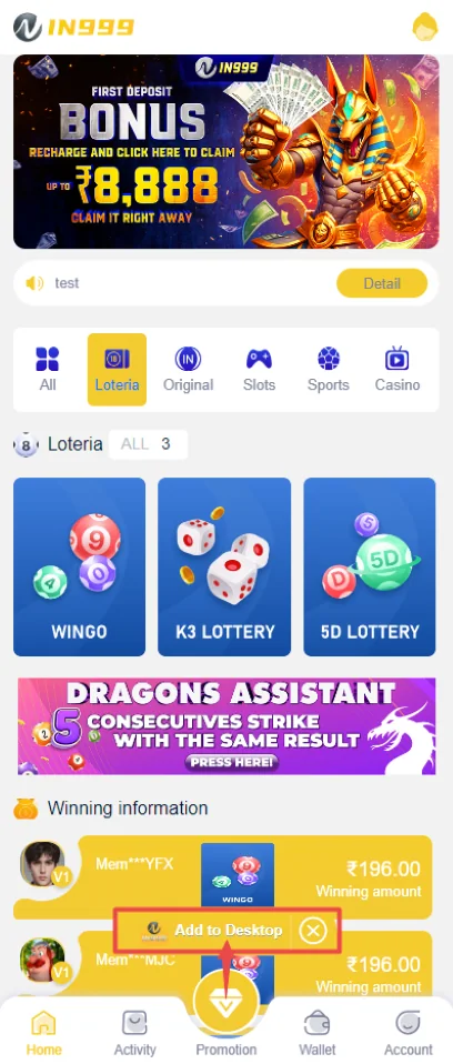 IN999 games lobby